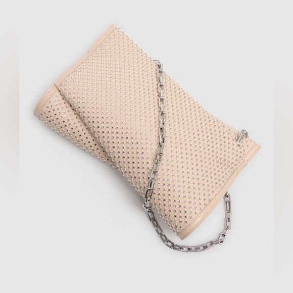 Christian Louboutin Loubitwist Small Mesh & Leather Clutch New no box - Picture 9 of 11